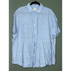 Murano Baird McNutt Men's  XL Linen Cotton Short Sleeve Button Up